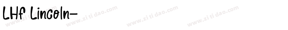 LHF Lincoln字体转换